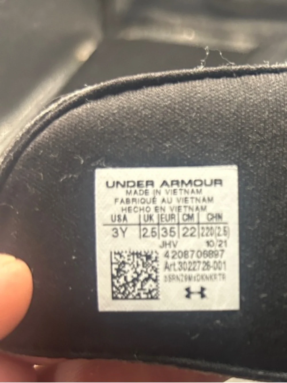 Under Armour kids slide